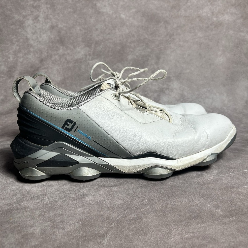 FootJoy FJ Tour Alpha White Leather Athletic Golf Sneakers 55506C Mens Size 11.5 - Picture 3 of 10